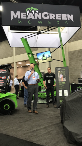 Alyn introducing the Connected Mean Green Mower
